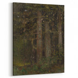 Impressionism Wall Art - Forest Interior Scene - Moody Woodland Art Print