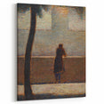 Impressionist Wall Art - Man Leaning on a Parapet - Seurat’s Reflective Art Print
