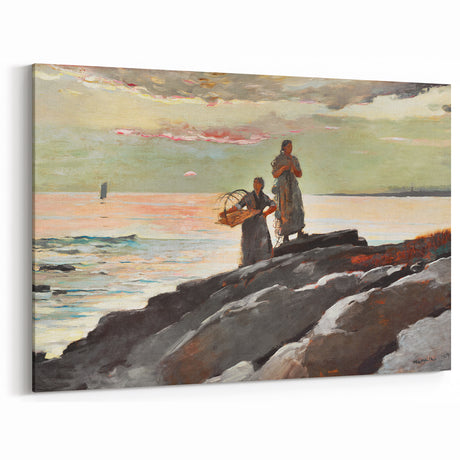 Coastal Scene Art Print - Saco Bay by Winslow Homer - Tranquil Seaside Painting