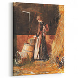 Rustic Farm Art Print - Fresh Eggs by Winslow Homer - Countryside Realism