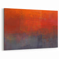 Fiery Passion Abstract Art - Red, Orange, and Dark Blue Canvas