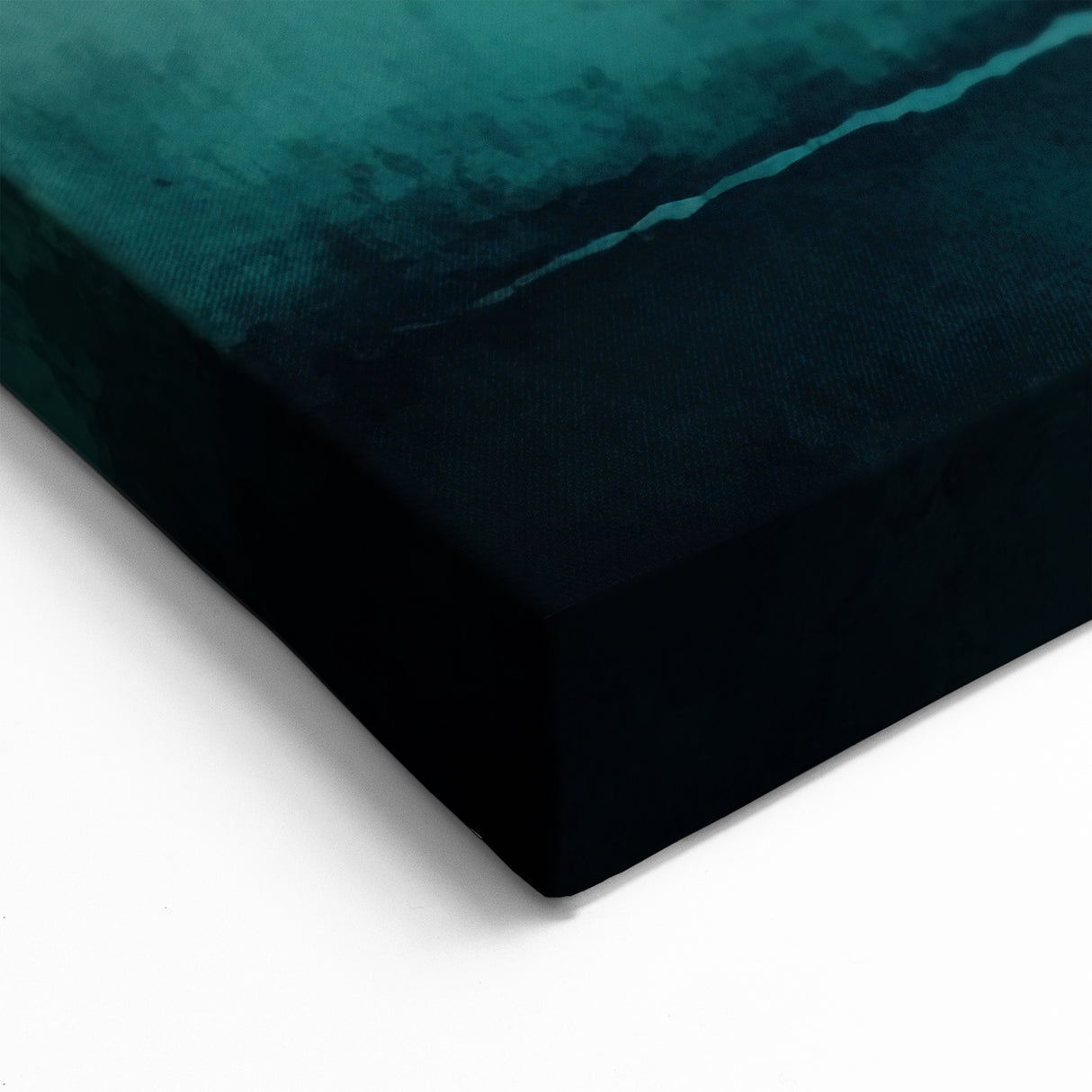 Rhythmic Circle Abstract Art - Teal, Beige, and Earthy Tones Canvas