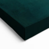 Layered Spiral Abstract Art - Teal, Beige, and Gray Geometric Canvas