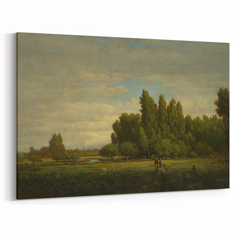Realism Landscape Art Print - Meadow and Trees by Théodore Rousseau