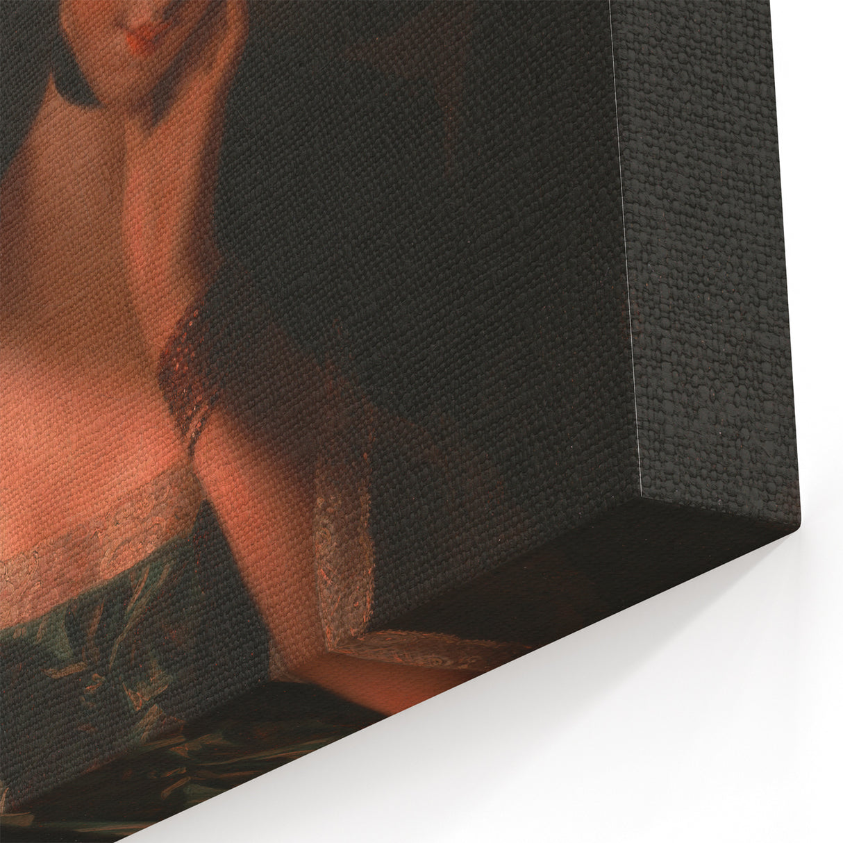 Realism Portrait Art Print - Woman Reading by Candlelight