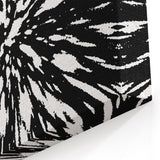 Black and White Abstract Art - Explosive Burst Monochrome Design