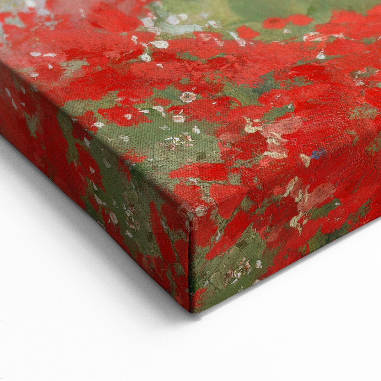 Impressionist Landscape Wall Art - Red Field by Lajos Csordák Print