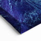 Abstract Impressionist Ocean Wall Art - Swirling Phytoplankton Print