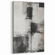Monochrome Abstract Line Art - Black, White, and Gray Minimalist Design