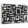 Bold Black and White Geometric Art - Modern Abstract Pattern Design