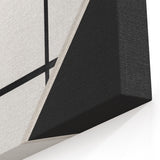 Minimalist Modern Art – Black and White Geometric Wall Art on Canvas