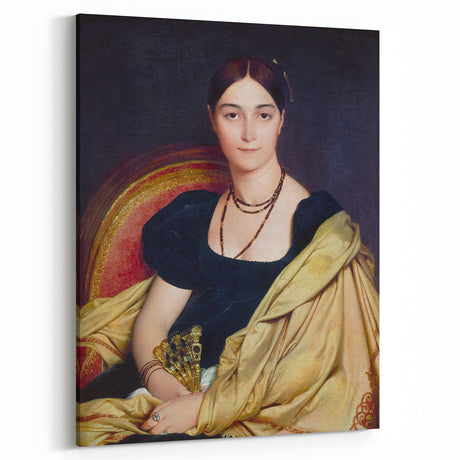 Neoclassical Art Print - Madame Duvaucey Portrait by Ingres (1807)