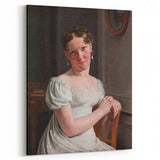 Neoclassical Art Print: Julie Eckersberg Portrait - Timeless Elegance