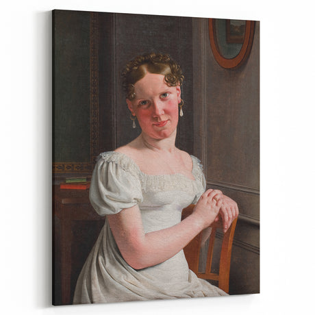 Neoclassical Art Print: Julie Eckersberg Portrait - Timeless Elegance