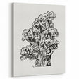 Abstract Coral Ink Drawing: Modern Black and White Wall Art by Leo Gestel