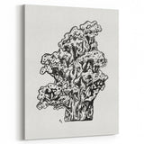 Abstract Coral Ink Drawing: Modern Black and White Wall Art by Leo Gestel
