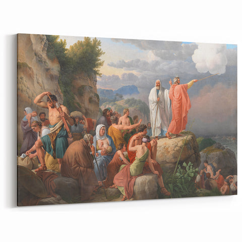 Neoclassical Art Print: Moses and the Red Sea by Eckersberg - Epic Scene