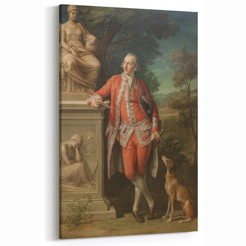 Neoclassical Art Print: Peter Beckford - Classic English Aristocrat Portrait