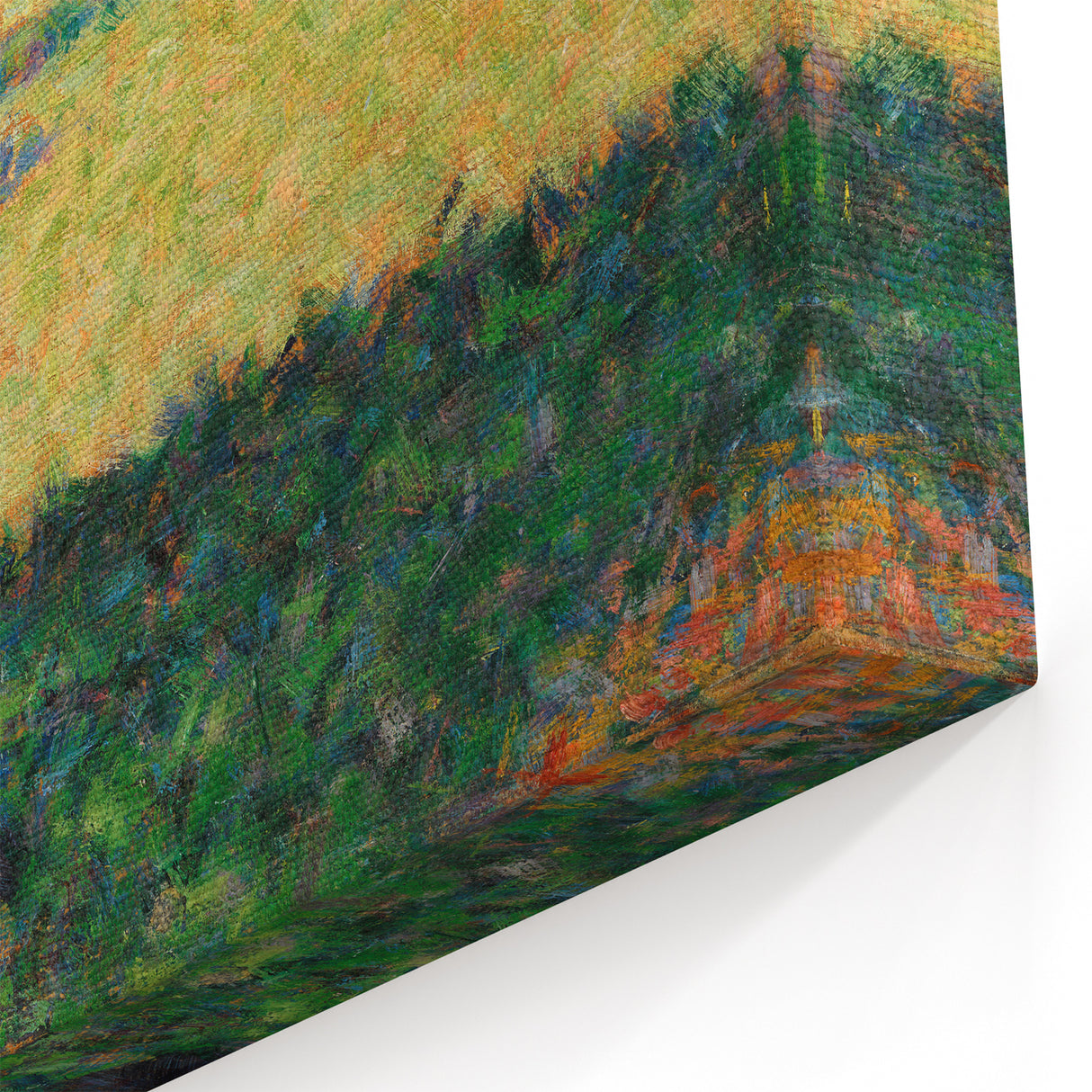 Impressionist Landscape Wall Art - Seurat Inspired Summer Scene Print