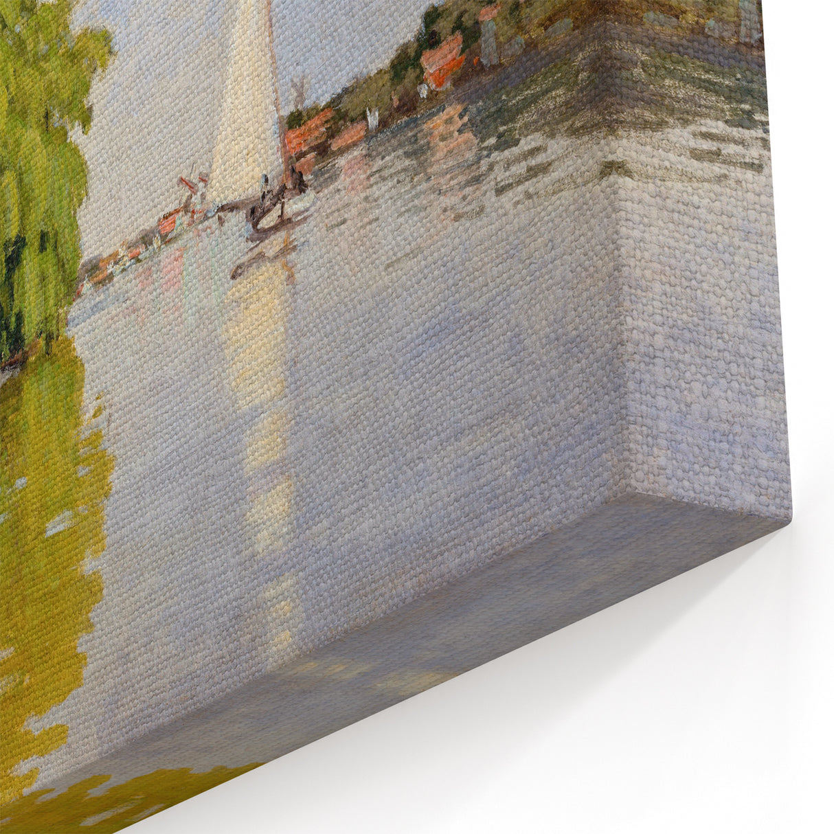 Impressionist Landscape Wall Art - Houses on the Achterzaan by Monet
