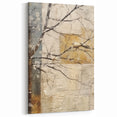 Floral Wall Art - Minimalist Bird and Blossom Canvas Print