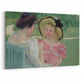 Impressionist Family Portrait - In the Garden by Mary Cassatt Print