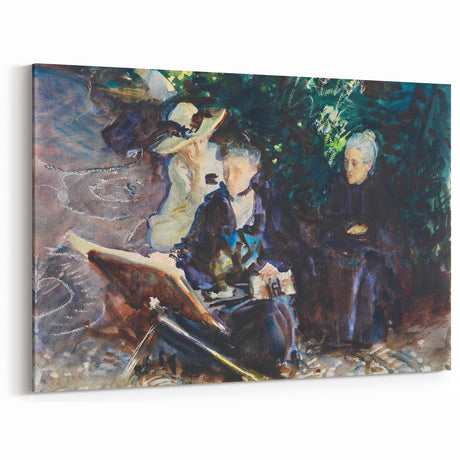 Impressionist Portrait - In the Generalife by John Singer Sargent Print
