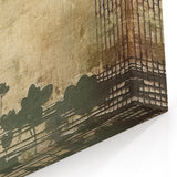 Floral Abstract Canvas Art - Rustic Warmth Botanical Wall Decor
