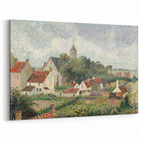 Impressionist Village Scene - Knocke Village by Camille Pissarro Print