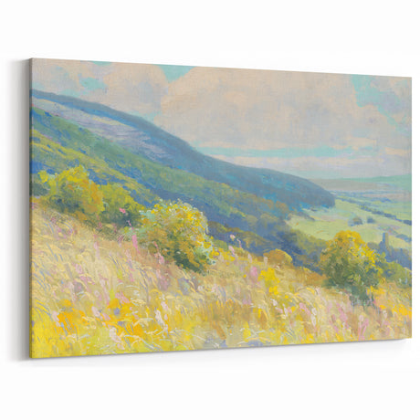 Impressionist Landscape - Rolling Hills by Lajos Csordák Print
