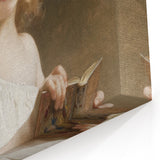 Classic Neoclassical Portrait Art Print - The Story Book by Bouguereau