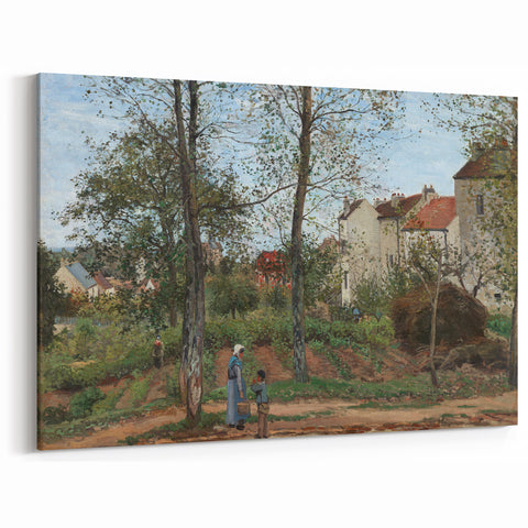 Impressionist Landscape - Autumn in Louveciennes by Camille Pissarro Print