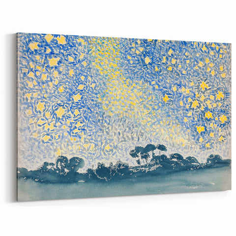 Landscape with Stars - Henri-Edmond Cross Impressionist Night Sky Print