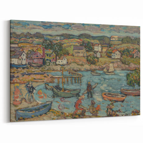 Impressionist Harbor Scene Wall Art - Prendergast's Marblehead Harbor Print