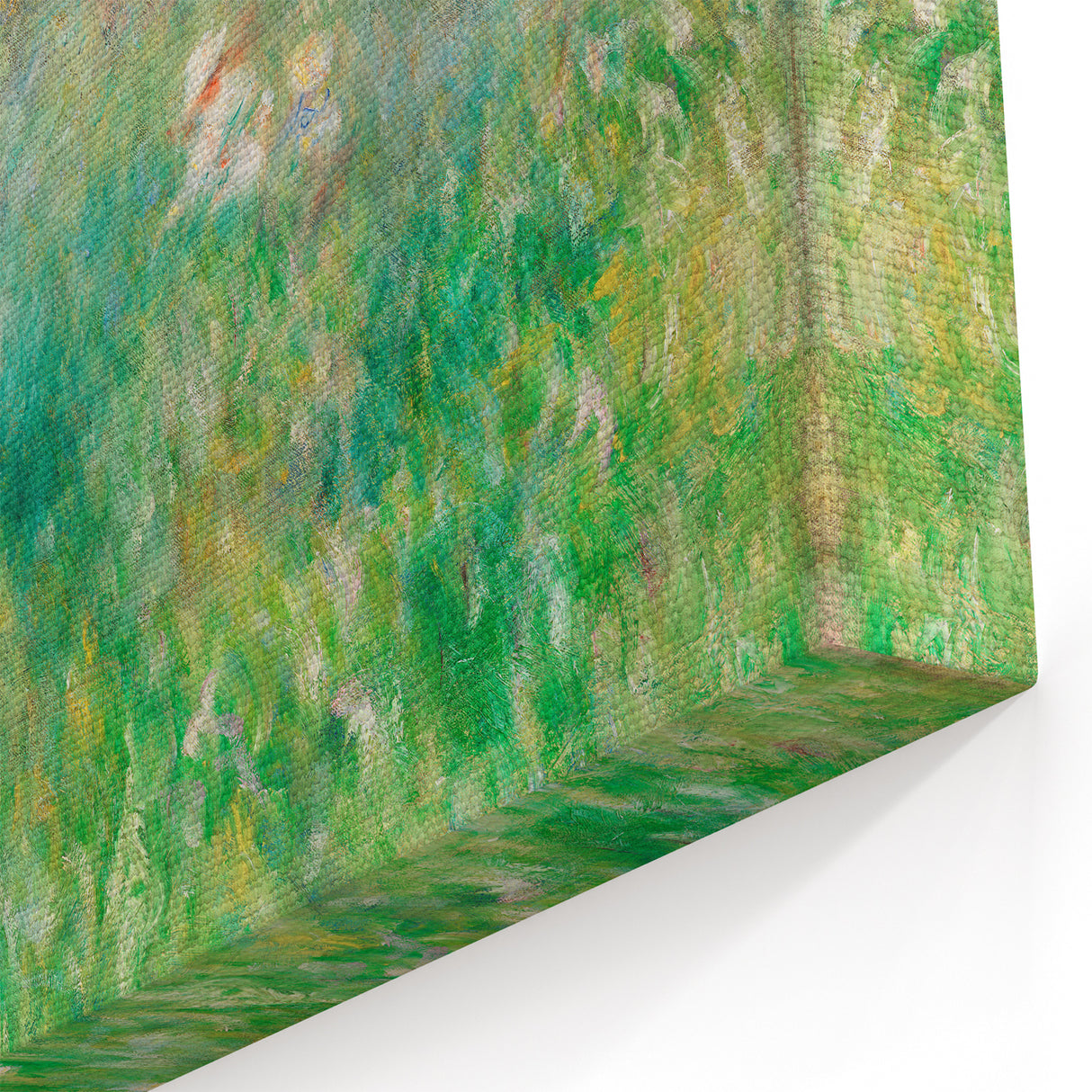 Impressionist Meadow Wall Art - Renoir’s Lush Green Landscape Print