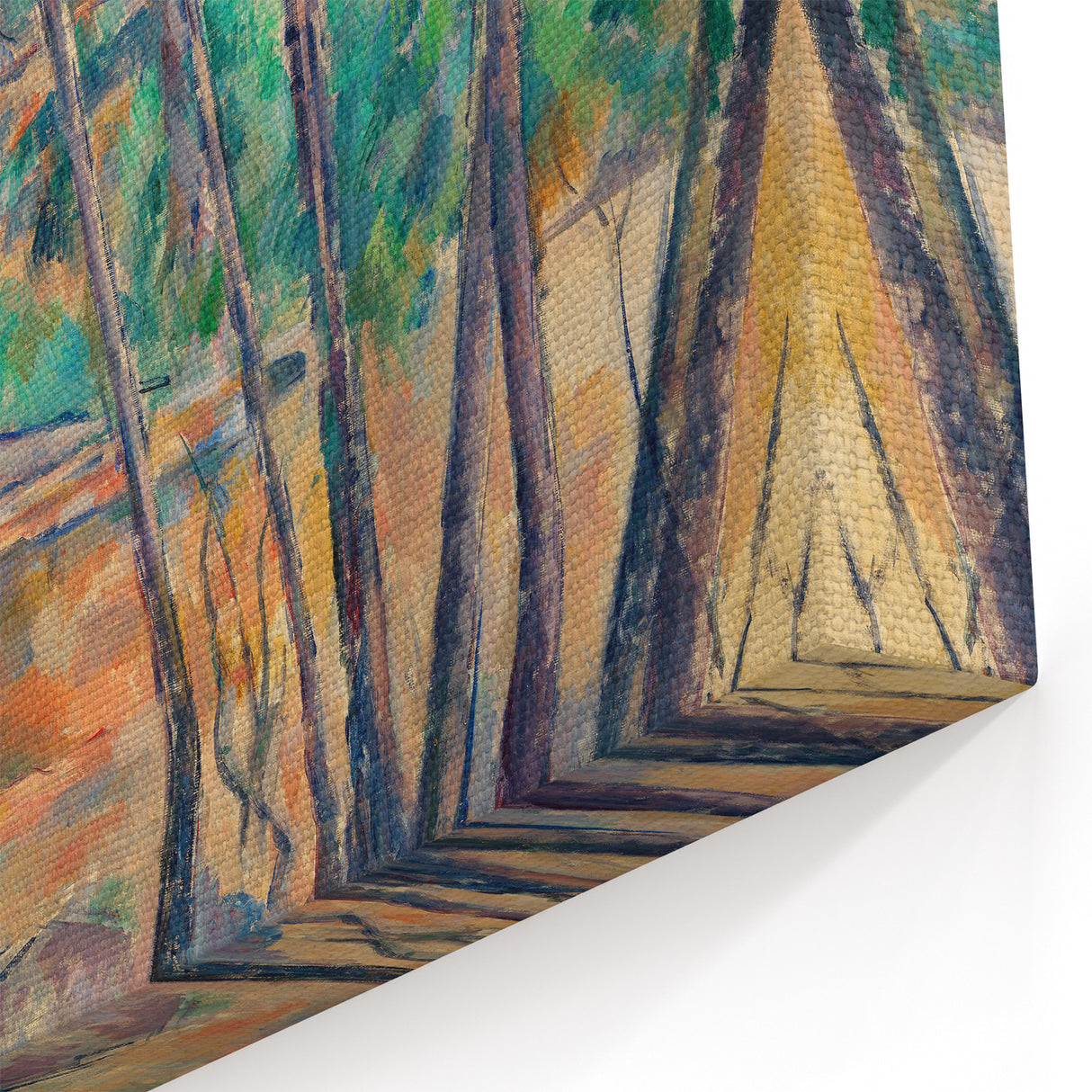 Impressionist Woodland Scene Wall Art - Cézanne's Millstone and Cistern Print