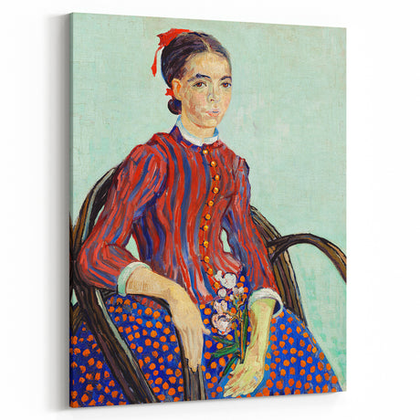 Impressionism Portrait Wall Art - La Mousmé by Van Gogh, Vibrant Print