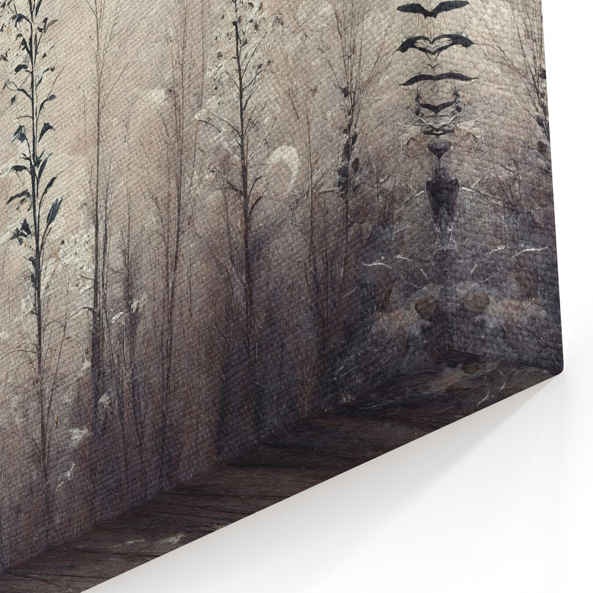 Modern Floral Abstract - Serene White Bloom Canvas Art