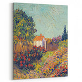 Colorful Impressionist Landscape - Van Gogh’s Garden Scene Wall Art Print
