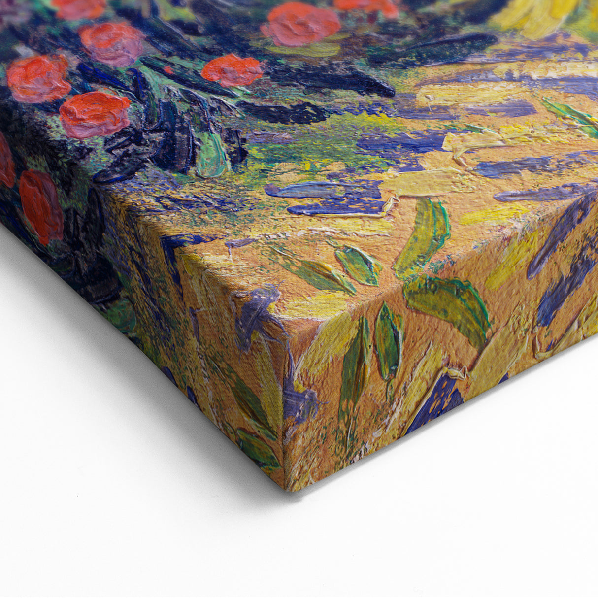 Colorful Impressionist Landscape - Van Gogh’s Garden Scene Wall Art Print