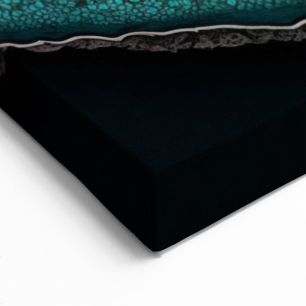 Abstract Botanical Prints - Underwater Forest in Teal and Black