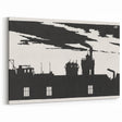 Industrial Silhouette Modern Art - Monochrome Cityscape Wall Decor