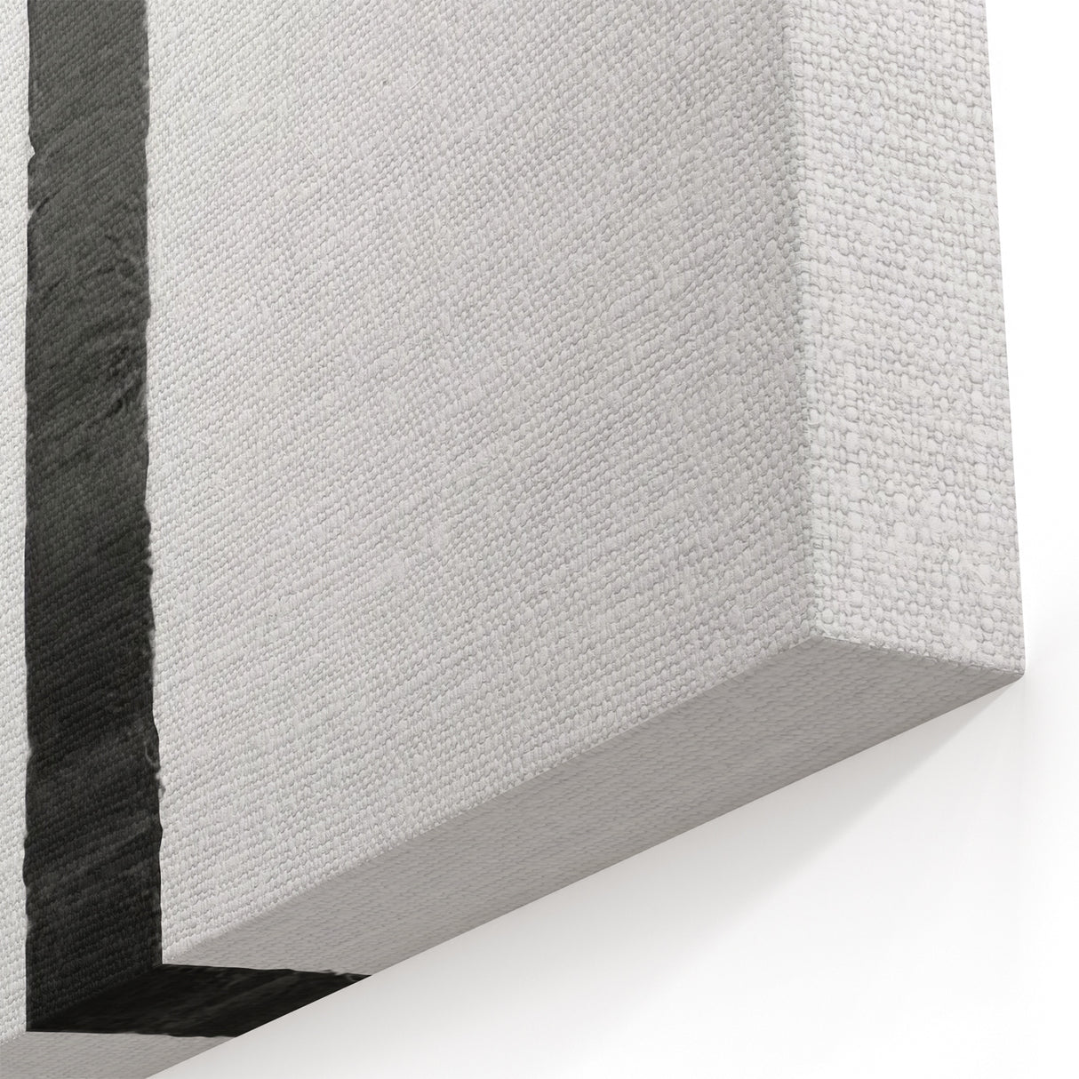 Minimalist Black and White Abstract Art - Modern Monochrome Canvas