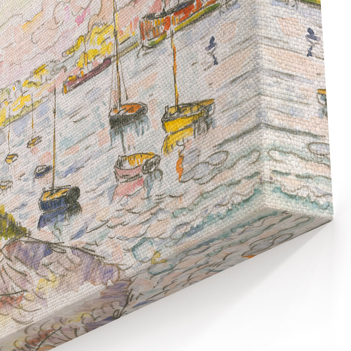 Modern Wall Art - Quilleboeuf by Paul Signac - Serene Harbor Decor