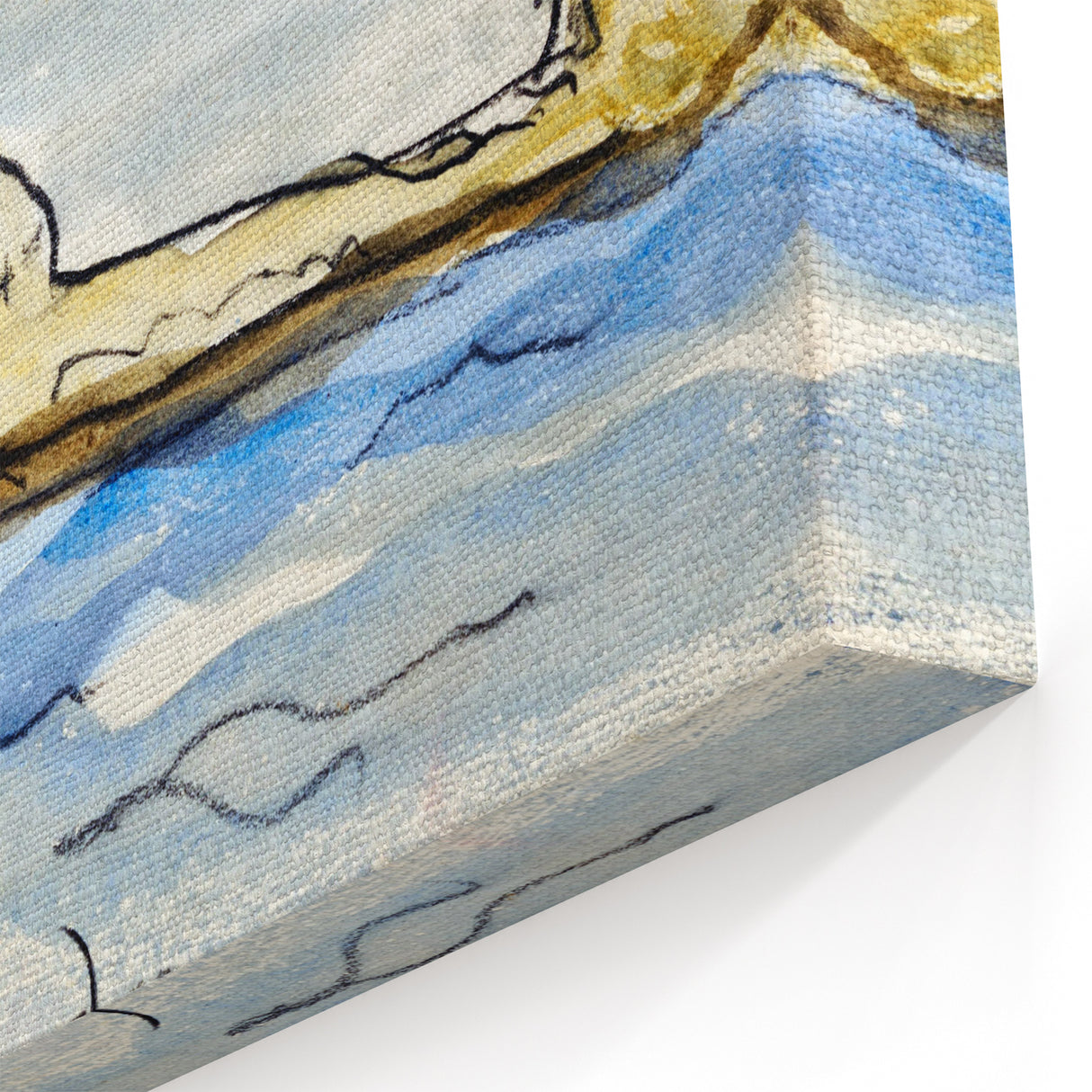 Modern Wall Art - Target Rock by Arthur Dove - Coastal Landscape Decor
