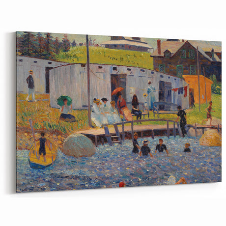 Modern Wall Art - The Bathing Hour by William Glackens - Coastal Scene Decor
