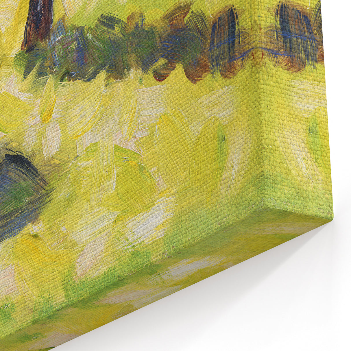 Modern Wall Art - Black Cow in a Meadow by Georges Seurat - Rustic Farm Decor