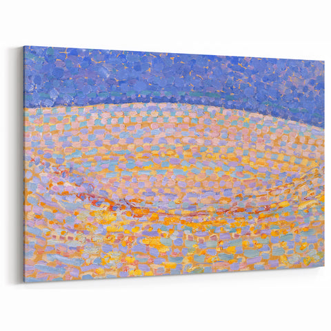 Modern Wall Art - Dune III by Piet Mondrian - Pastel Pointillist Decor
