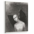 Modern Wall Art - The Fallen Angel by Odilon Redon - Mystical Black & White Decor
