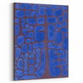 Abstract Modern Art in Rich Blues - Unique Contemporary Wall Decor